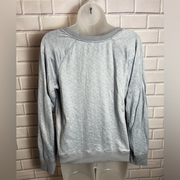 JACLYN INTIMATES Gray Candy Cane Sweatshirt/size M - Picture 7 of 7